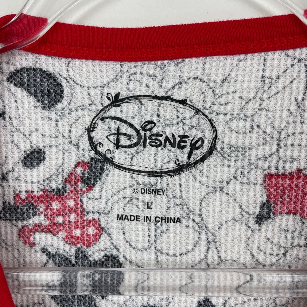 Disney‎ Thermal Pajama Shirt Sz L - Picture 5 of 8